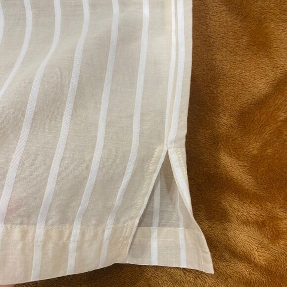 Theory Cotton Miniya Striped Long Sleeve Blouse - Picture 5 of 9